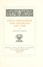 Cover of Child Christopher and Goldilind the Fair