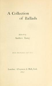 Cover of A Collection of Ballads