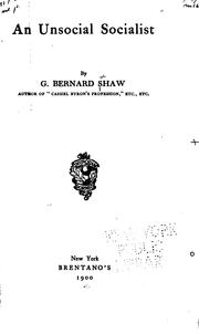 Cover of An Unsocial Socialist