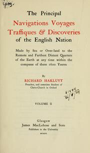 Cover of The principall navigations, voiages, and discoveries of the English nations