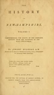 Cover of The history of New-Hampshire