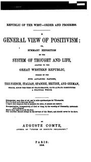 Cover of Discours sur l'ensemble du positivisme