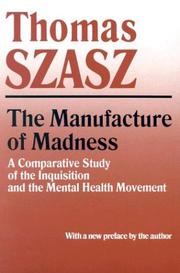 Cover of The manufacture of madness