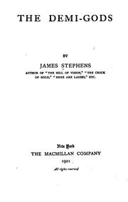 Cover of The demi-gods