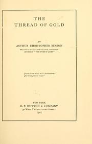 Cover of The thread of gold