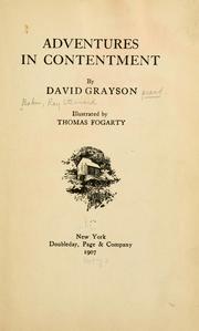 Cover of Adventures in Contentment