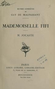 Cover of Mademoiselle Fifi