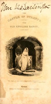 Cover of The Castle of Otranto