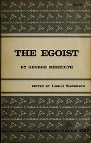 Cover of The egoist
