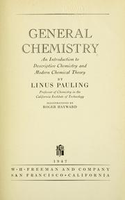 Cover of General chemistry