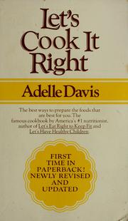 Cover of Let's cook it right.