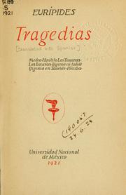 Cover of Tragedias
