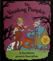 Cover of The vanishing pumpkin