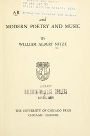 Cover of Arthurian romance and modern poetry and music