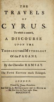 Cover of The travels of Cyrus