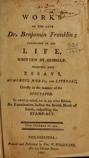Cover of The works of the late Dr. Benjamin Franklin