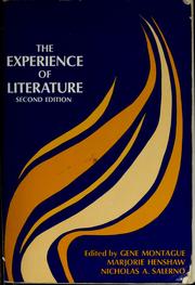 Cover of The experience of literature
