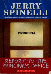 Cover of Report to the Principal's Office