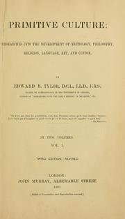 Cover of Primitive culture