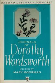 Cover of Journals of Dorothy Wordsworth