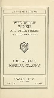 Cover of Wie Willie Winkie, and other stories