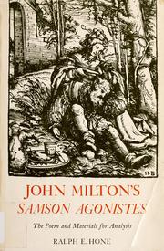 Cover of Samson Agonistes