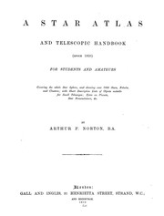 Cover of A star atlas and telescopic handbook (epoch 1920)