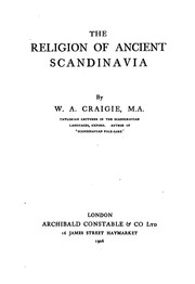 Cover of The Religion of Ancient Scandinavia