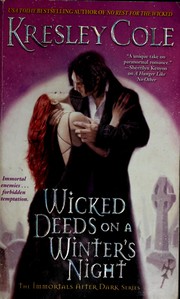 Cover of Wicked deeds on a winter's night (Immortals After Dark Book 4)