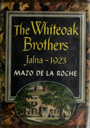 Cover of The Whiteoak brothers