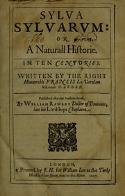 Cover of Sylva sylvarvm