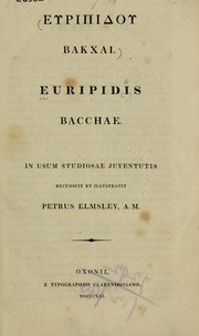Cover of Bacchae