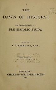 Cover of The dawn of history