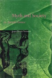 Cover of Mythe et société en Grèce ancienne