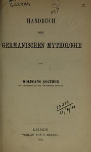 Cover of Handbuch der germanischen Mythologie