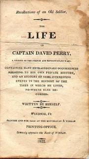 Cover of Recollections of an old soldier