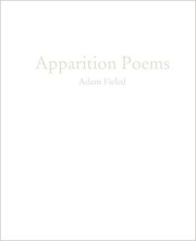Cover of Apparition Poems