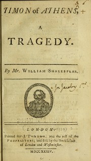 Cover of Timon of Athens