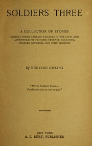 Cover of Soldiers Three (Collected Works of Rudyard Kipling)