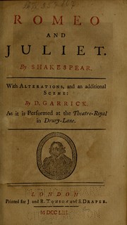 Cover of Romeo and Juliet, 1750