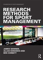 Cover of Research Methods For Sport Management