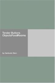 Cover of Tender Buttons