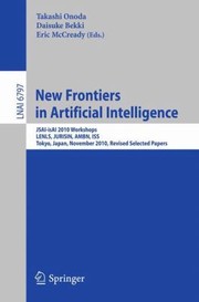 Cover of New Frontiers In Artificial Intelligence