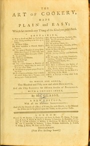 Cover of The art of cookery, made plain and easy