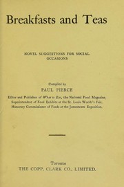 Cover of Breakfasts and teas