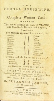 Cover of The frugal housewife, or complete woman cook
