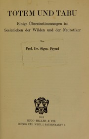 Cover of Totem und Tabu