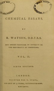 Cover of Chemical essays