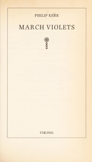 Cover of March Violets