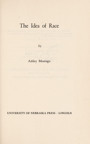 Cover of The idea of race